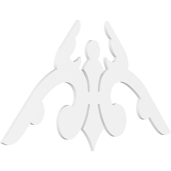 Ekena Millwork Pitch Milton Architectural Grade PVC Gable Pediment, 60"W x 35"H x 1"P (14/12) GPP060X035X100MIL - main
